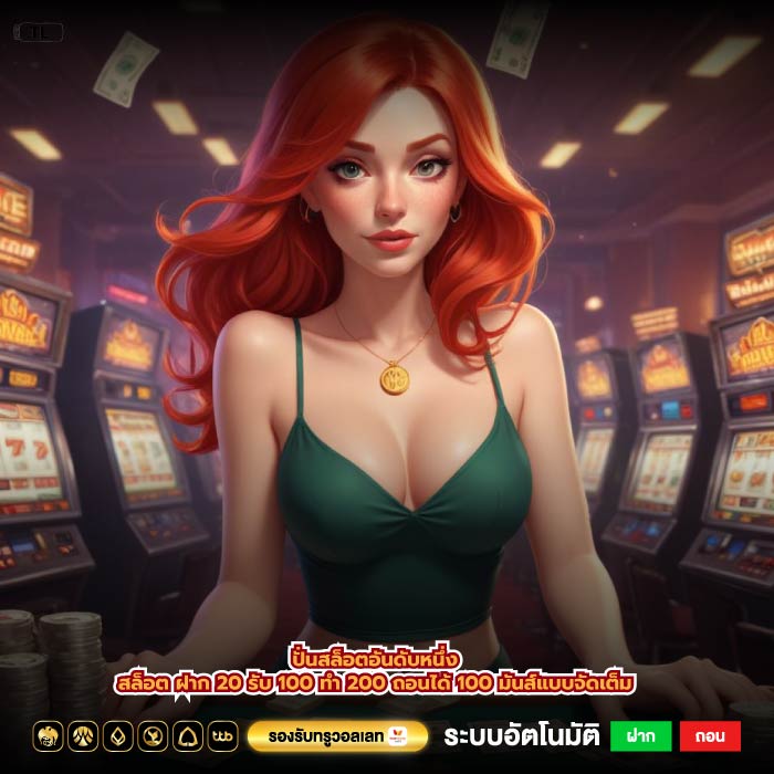 ปั่นสล็อตอันดับหนึ่งสล็อต ฝาก 20 รับ 100 ทํา 200 ถอนได้ 100 มันส์แบบจัดเต็ม